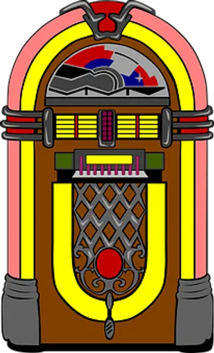 Retro Style Jukebox Illustration PNG image