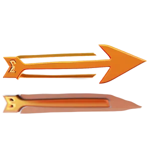 Retro Style Orange Arrow PNG 27 PNG
