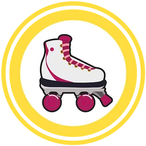 Retro Style Roller Skate Illustration PNG image