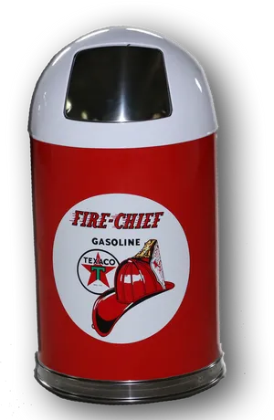 Retro Style Texaco Fire Chief Gasoline Trash Can