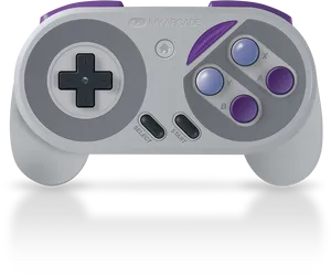Retro Style Wireless Game Controller PNG image