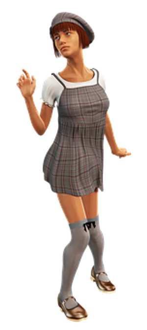 Retro Style3 D Character Pose