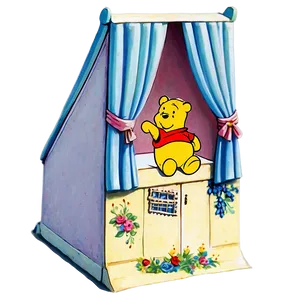 Retro-styled Classic Pooh PNG Suo PNG