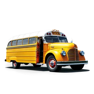 Retro Styled School Bus Png 89 PNG image