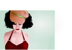 Retro Styled Woman Illustration