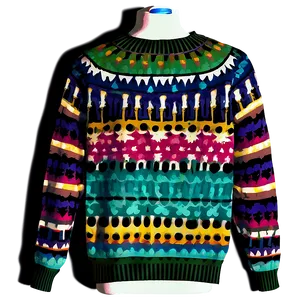 Retro Sweater Pattern PNG Yis17 PNG