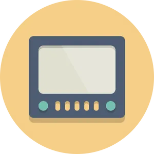 Retro T V Icon PNG