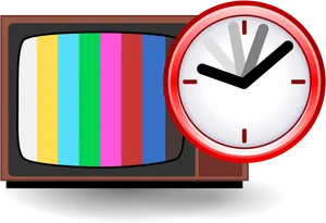 Retro T Vand Clock Icon PNG image