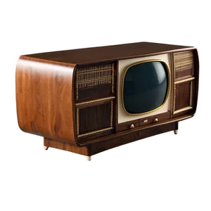 Retro Television Cabinet Png 05252024 PNG image