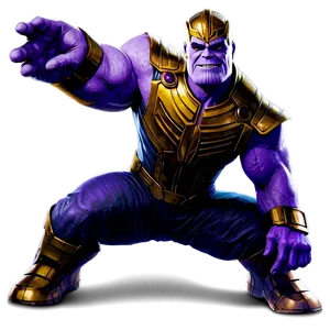 Retro Thanos Poster Png Gbv75 PNG image