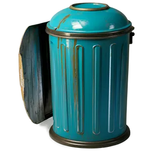 Retro Trash Can PNG Geu