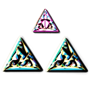 Retro Triforce Poster PNG 05242024 PNG