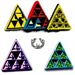 Retro Triforce Poster PNG 05242024 PNG