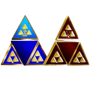 Retro Triforce Poster PNG Gme96 PNG