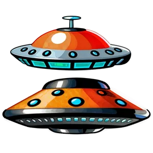 Retro Ufo PNG Flv57