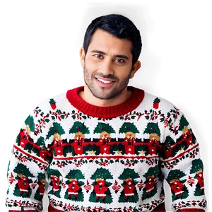 Retro Ugly Christmas Sweater PNG Hyg