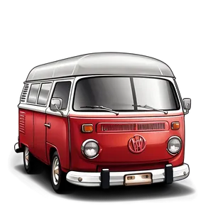 Retro Van Clipart Png 06202024 PNG image