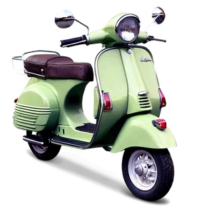 Retro Vespa With Helmet PNG 13