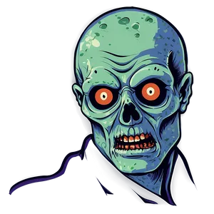 Retro Zombie Illustration PNG 29 PNG