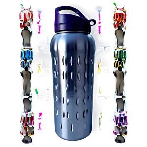 Reusable Water Bottle With Straw Png Ymh PNG image