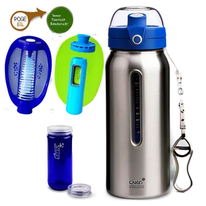 Reusable Water Bottle With Temperature Display PNG 93 PNG