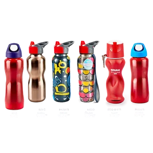 Reusable Water Bottle With Times PNG 06282024