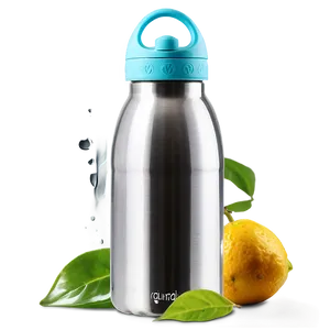 Reusable Water Bottle With Times PNG 31