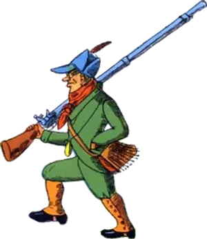Revolutionary Soldier Carrying Musket
