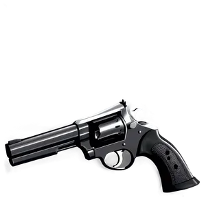 Revolver In Black And White PNG 15 PNG