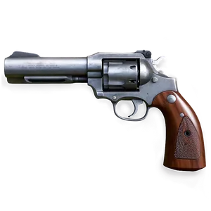 Revolver On White Background PNG Yjr92
