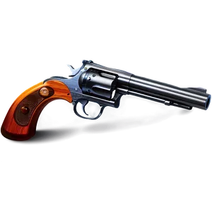Revolver On Wooden Table PNG Fhy61