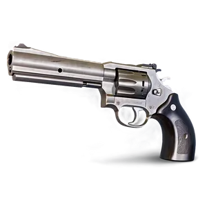 Revolver On Wooden Table PNG Qsk