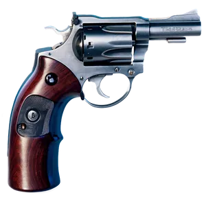Revolver With Bullets PNG Far