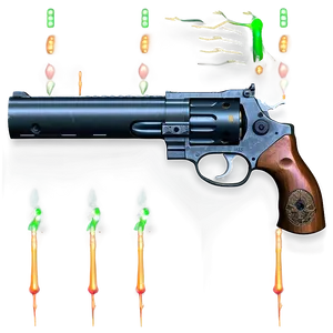 Revolver With Laser Sight PNG 05242024