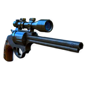 Revolver With Scope Attachment PNG Jcq PNG