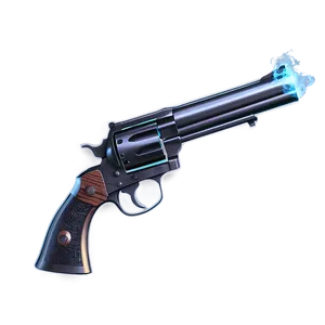 Revolver With Smoke Effect PNG 05242024
