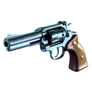 Revolver With Smoke Effect PNG 8
