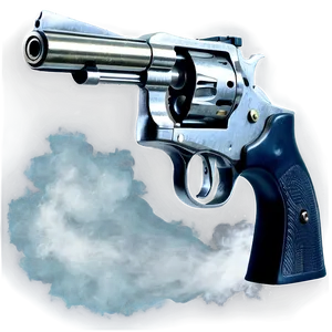 Revolver With Smoke Effect PNG Pru78