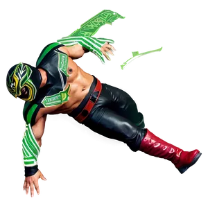 Rey_ Mysterio_ Action_ Pose PNG