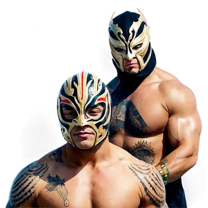 Rey Mysterio Dominik Mysterio Team Up PNG Plt PNG