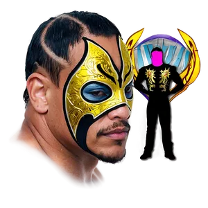 Rey_ Mysterio_ Half_ Face_ Mask PNG