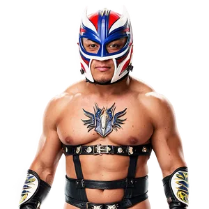 Rey Mysterio Iconic Luchador Pose PNG