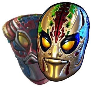 Rey Mysterio Luchador Mask Display PNG