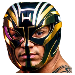 Rey Mysterio Luchador Mask Portrait PNG