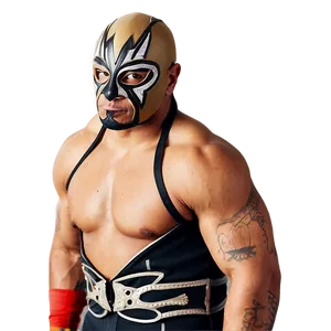 Rey_ Mysterio_ Luchador_ Portrait PNG