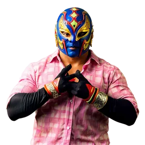 Rey Mysterio Luchador Pose PNG