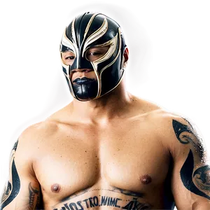 Rey_ Mysterio_ Masked_ Wrestler_ Portrait PNG