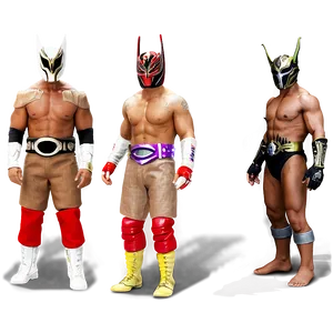 Rey_ Mysterio_ Various_ Costumes PNG