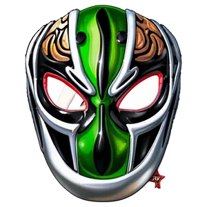 Rey Mysterio Wrestling Mask Illustration PNG