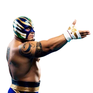 Rey_ Mysterio_ Wrestling_ Pose PNG